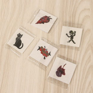 Factory night light cartoon animal figure tattoo sticker wholesale